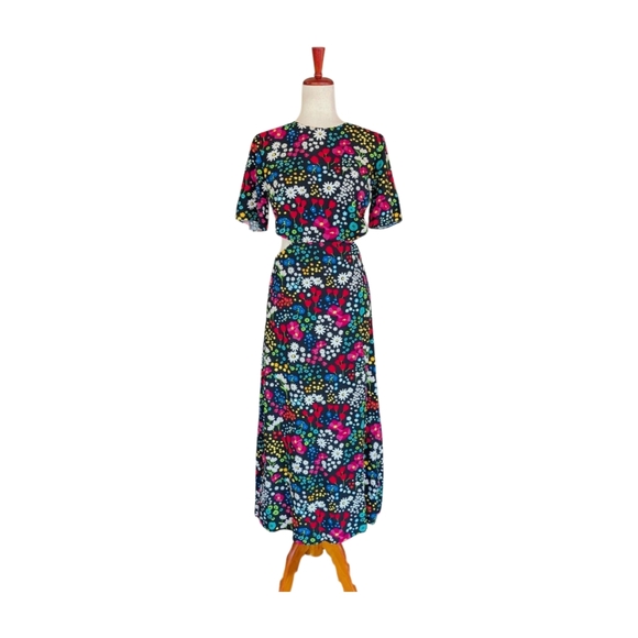 The Kooples Dresses & Skirts - NWT The Kooples Floral Cutout Maxi Dress In‎ Joyful Flower Size 1/US4